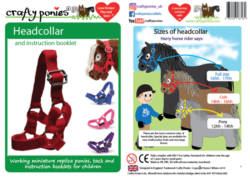 Crafty Ponies Headcollar Red-1